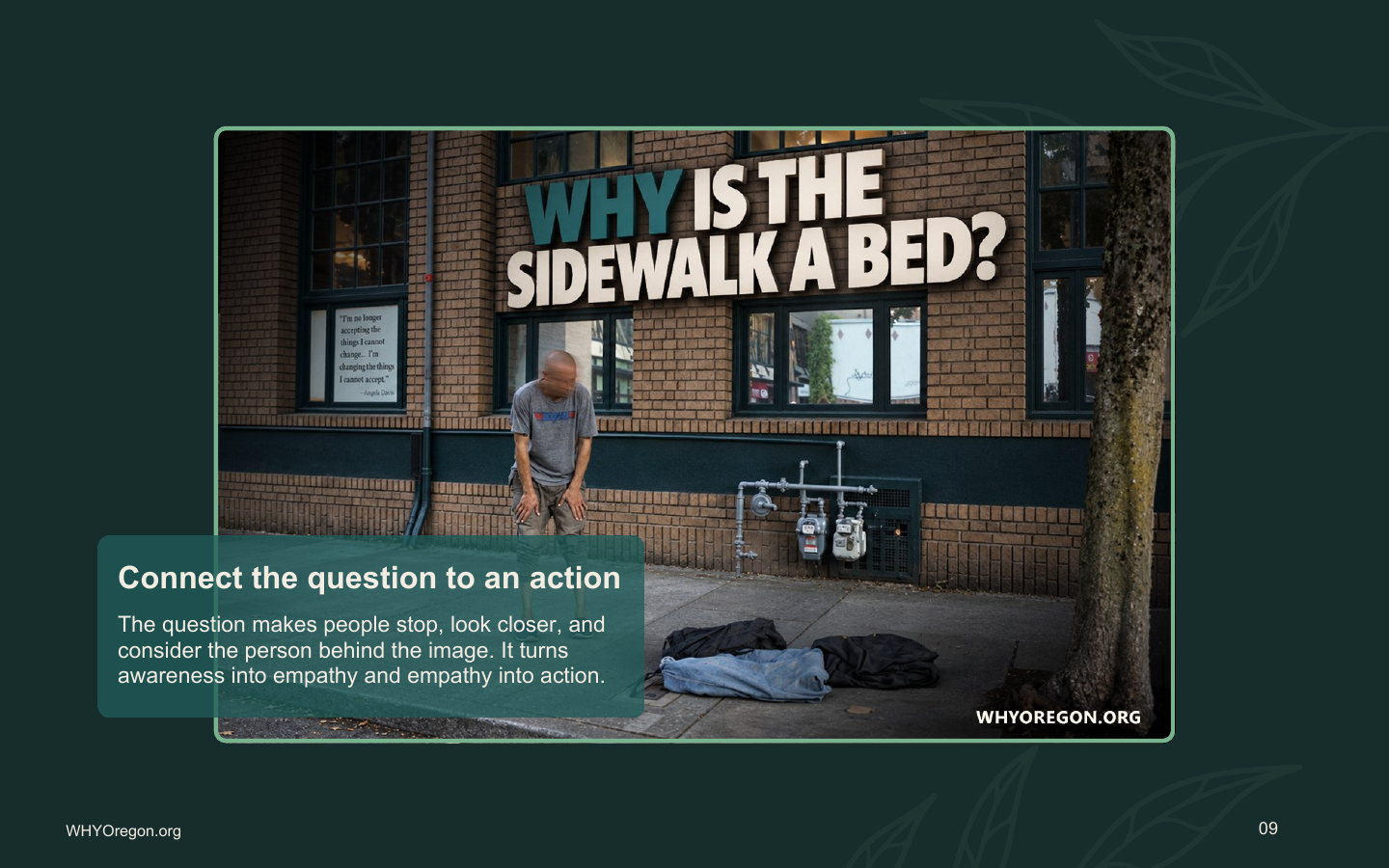 WHYOregon outdoor outreach material